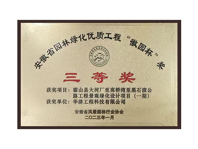 石嘴山荣获2022年度“徽林杯”奖三等奖